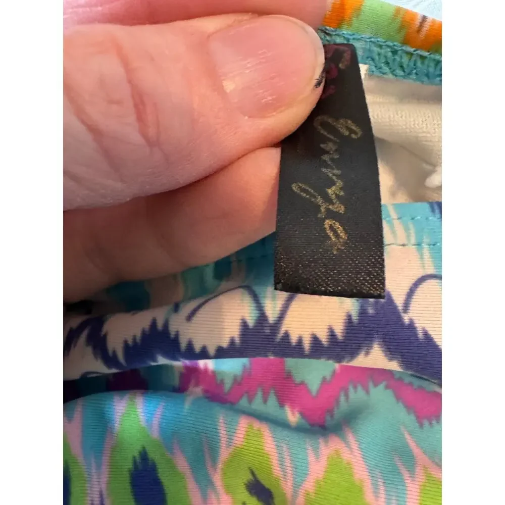 Small Tribal Bikini with tie top and bottom